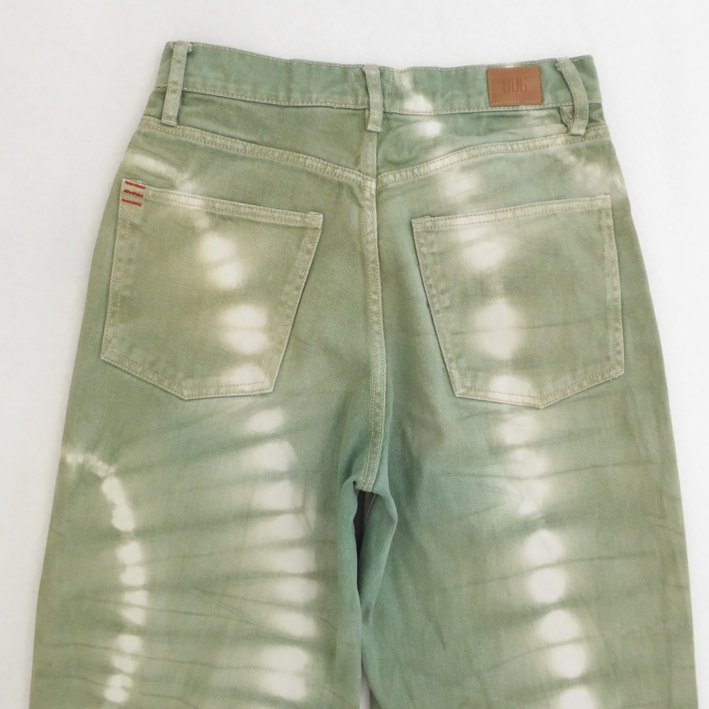 BDG Urban Outfitters Women High Rise Baggy Tie Dye Jean Green Size 27 Denim Y2K - Picture 4 of 10